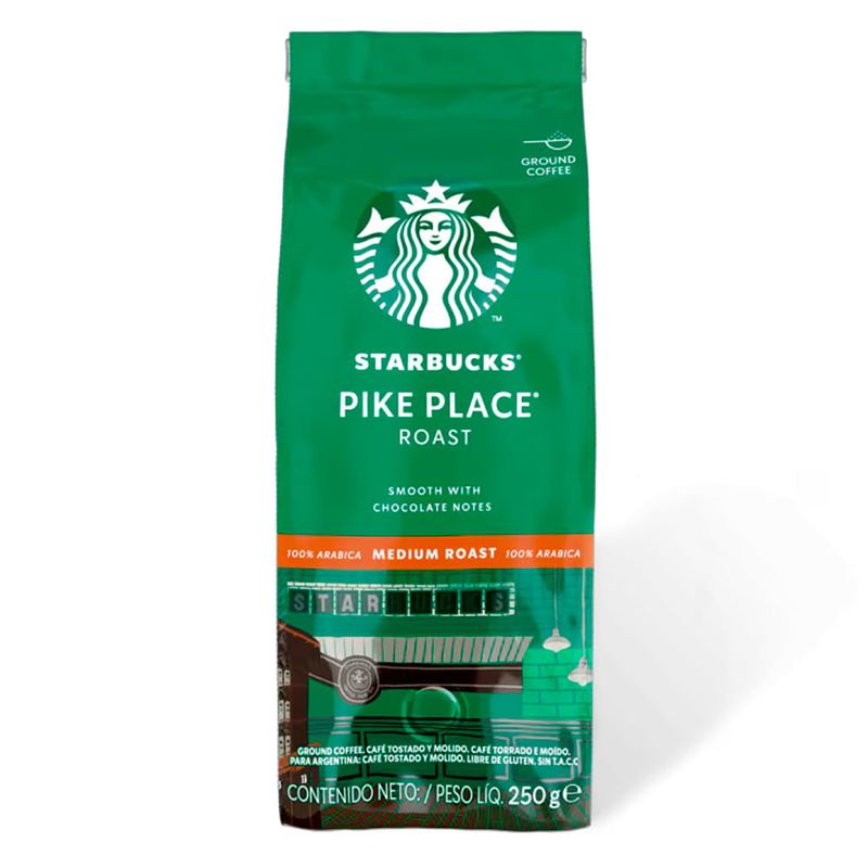 Café Pike Place Roast Starbucks Moído 250g - Casa Santa Luzia