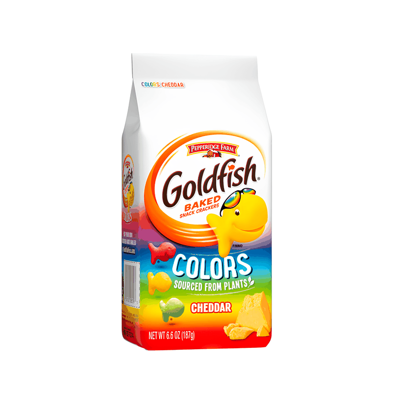 Biscoito Salgado de Cheddar Goldfish Colors Pepperidge Farm Pacote